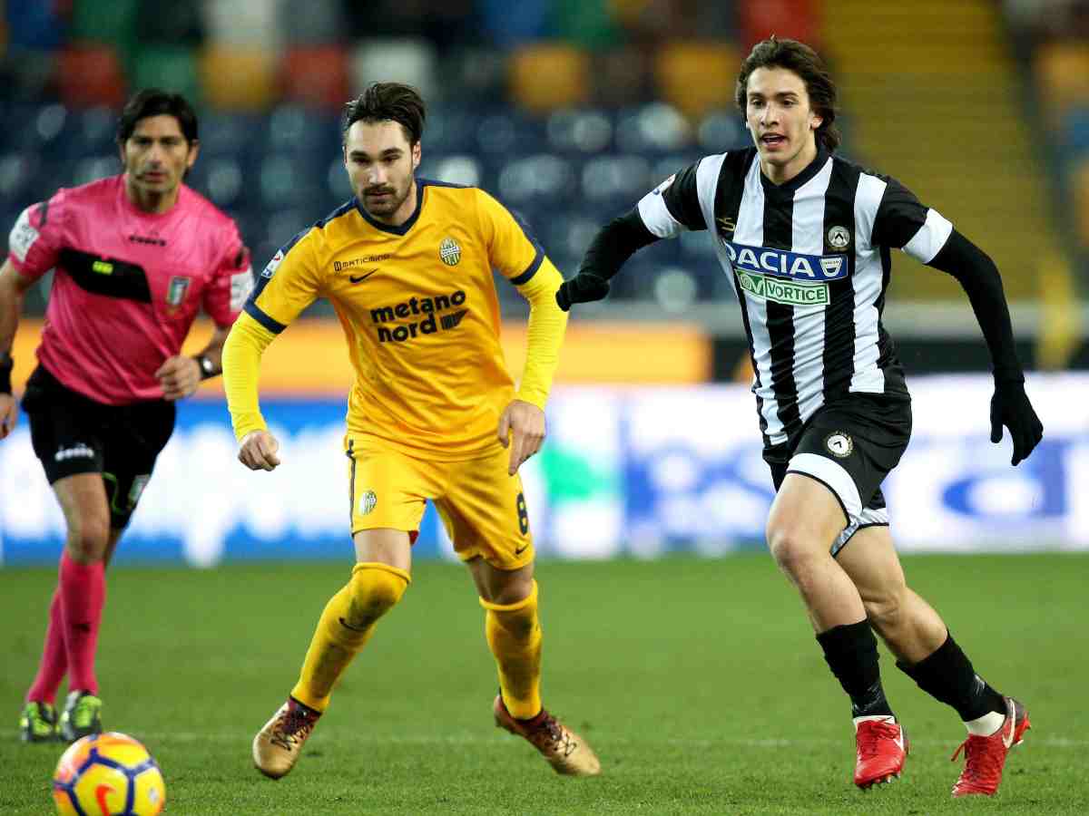 Marco Fossati con la maglia del Verona