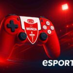 un joystick con lo scudetto del Monza, immagine creata con AI